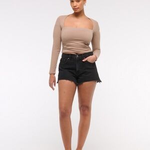 Abercrombie + Fitch High Rise Mom Short